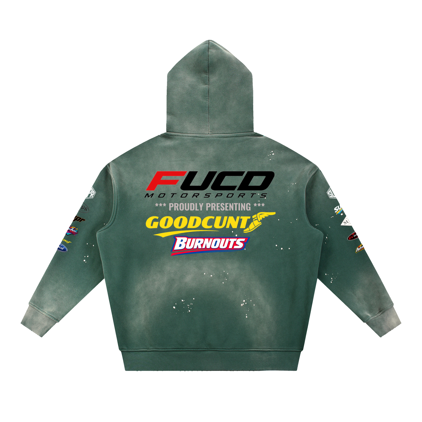 Vintage Washed Parody RACEDAY Hoodie