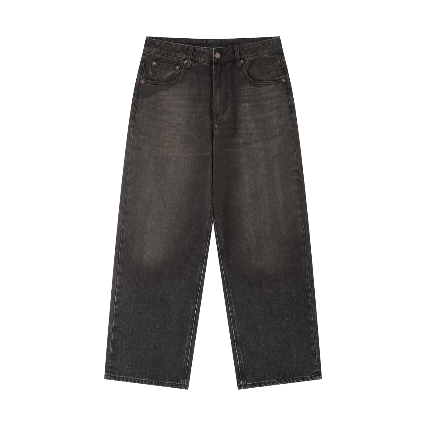 Vintage Wash Heavyweight Denim Jeans 420gsm